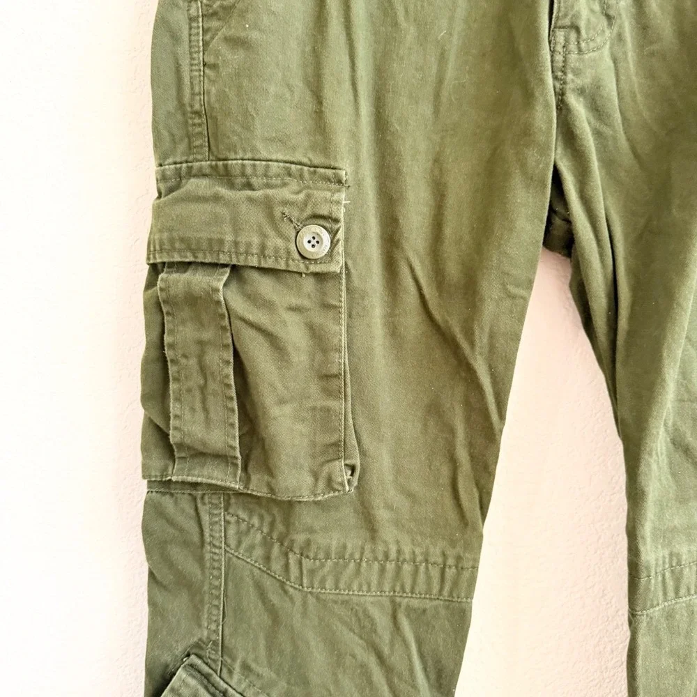 Matchstick Mens‎ Olive Green Multi Pocket Cargo Pants 32x29 Military Tactical